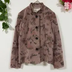 【GIANNI LO GIUDICE】ジャケット 花柄 36 ピンク イトキン