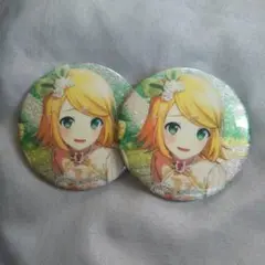 鏡音リン　30c グリッター缶バッジ 予約商品】グリッター缶バッジコレクション vol.7 A BOX 特典付き［鏡