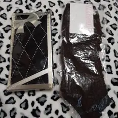 新品 柄タイツ＆ニットレッグウォーマー 2点セット