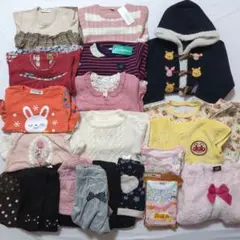 新品タグ付含む秋冬まとめ売りベビー服９５サイズ２０点セット