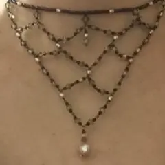 淡水パール、スワロスキーピーズ チョーカー☆お値下げ