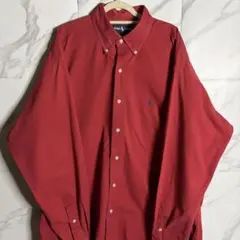 [早い者勝ち] Ralph Lauren 長袖シャツ M レッド BLAKE