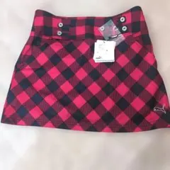 【新品未使用】PUMA ゴルフ スカート Mサイズ 赤黒チェック