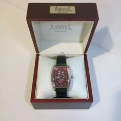 Arbutus New York メンズ腕時計 自動巻き レッド文字盤 - メルカリ