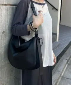 新品タグ付き✨ear PAPILLONNER スワローマチショルダーバッグ　黒