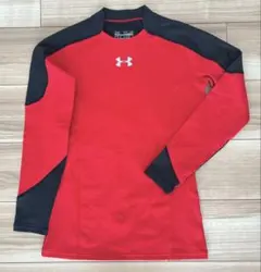 美品☆アンダーアーマー☆150☆コールドギア☆長袖インナー☆スポーツウェア☆赤