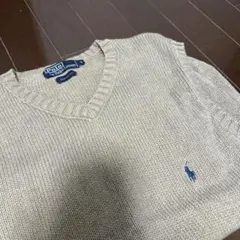 Polo Ralph Lauren ベージュ Vネックニットベスト