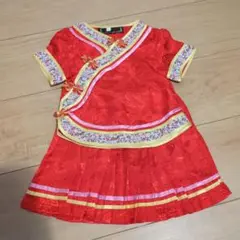 赤 チャイナドレス セパレートタイプ 80cm