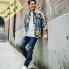 Reyn Spooner アロハシャツ レインスプーナー 総柄 ボタニカル 最終