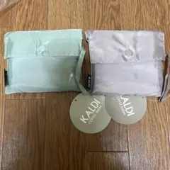 KALDI エコバッグ 2個セット セージグリーン グレー　カルディ　エコバッグ