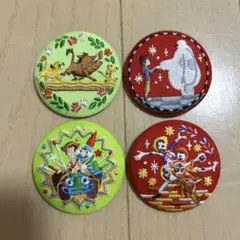 ディズニー 刺繍缶バッジ2 ベイマックス トイストーリー リメンバーミー 他