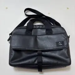 ck カルバンクライン ビジネスバッグ　ロゴ 2way 大容量 レザー