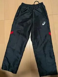 ASICS スポーツパンツ 黒 赤 140サイズ