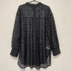 しまむら シアーシャツ レースシャツ Lサイズ