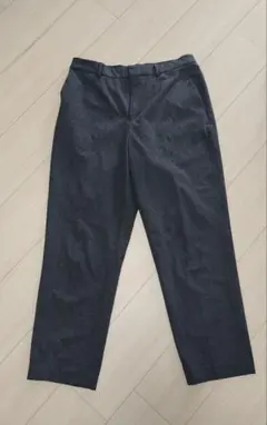 チャコールグレー スラックス 　L　通勤　オフィス