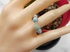 天然石 ラリマーリング 10号前後 　　261221135