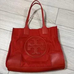 ✳︎値下げ✳︎Tory Burch✳︎ロゴ入り 赤色トートバッグ