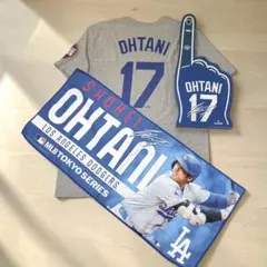 新品】大谷翔平 3点セット MLB東京シリーズ タグ付Tシャツ（USMサイズ）他