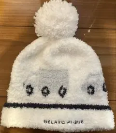 gelato pique ポンポン付きベビー帽子