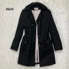 H&M トレンチコート ブラック サイズ38