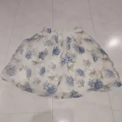 INGNI フラワープリント フレアスカート