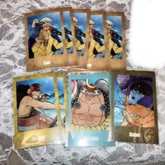 ONE PIECE チェキ風カード ロー ウソップ フランキー ジンベエ