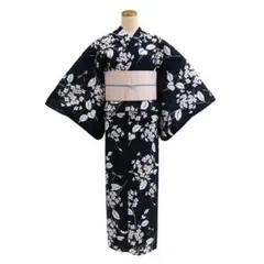 さ*ん様 綿絽 浴衣 紺色 浴衣 秋草柄 浴衣単品 裄丈67 - メルカリ