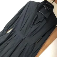 ブラック シャツワンピース 長袖