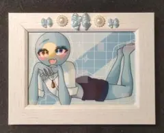 手描きイラスト カントリーヒューマンズ 額縁付き パラオ