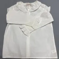 ‡ボントン/BONTON‡125cm 長袖ブラウス/シャツ 紺×黄色子供服 キッズ kids 女の子 春秋 tops 429042 \u2021ボントン⁄BONTON\u2021116cm 長袖ブラウス⁄シャツ 白系中古