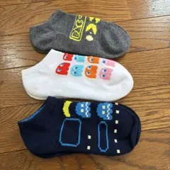 ゲームキャラクター パックマン　キッズ靴下 3足セット