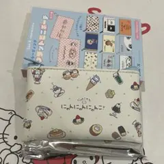 サンエックス トレーディング フラットミニポーチ にゃんにゃんにゃんこ