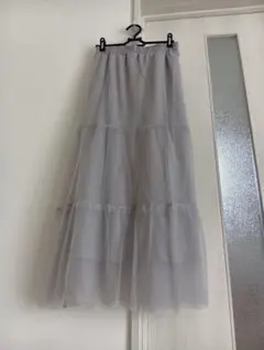 4L★グレージュチュールスカート