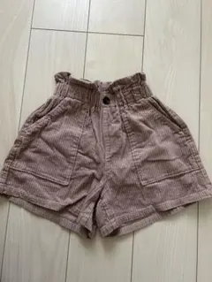 GU 女の子コーデュロイキュロットショートパンツ150