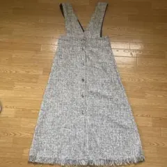 ⭐︎セール⭐︎美品ZARA★ザラ★テクスチャーミディジャンバースカート★Mサイズ