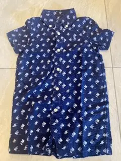 ラルフローレン　ロンパース　9M エンゼルフィッシュ　シアサッカー