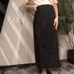 ZARA プロナウンスシーム ストレッチファブリック ミディアムスカート