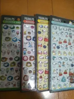 ［正規品］ボンボンドロップシール　スヌーピー　mini 4枚セット　ミニ