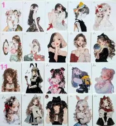 Xoxo Shop.様 ℳ.様　人物ステッカー　女の子 　まとめ売り　バラ売り可