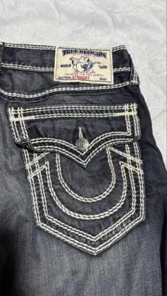 TRUE RELIGION JOY USA製 極太ステッチパンツ34 33 白 TRUE RELIGION JOY USA製 極太ステッチパンツ34 33 白 Y's BORN