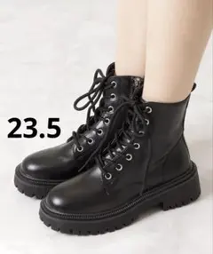 【現物写真あります！】レディース レースアップ 編み上げ 厚底 ショートブーツ