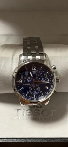 『美品』　TISSOT PRC 200 クロノグラフ メンズ腕時計　人気のサムネイル