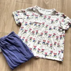 ユニクロ UNIQLO キッズ　パジャマ くまのがっこう 120cm 半袖　紺