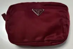 PRADA バーガンディ ポーチ