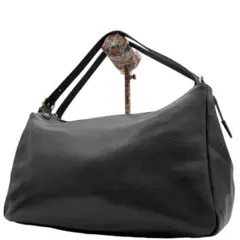 【極美品】　イルビゾンテ　トートバッグ　オールレザー　ロゴ　黒　A4◎　肩掛け◎