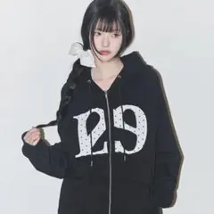 ILLIGO 129 ドット柄 ジップアップパーカー ブラック ドット - メルカリ