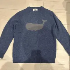 Nolley's クジラ刺繍 ニットセーター