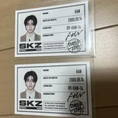 Stray Kids HAN ハン トレカ THIS & THAT 2枚セット
