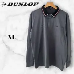 DUNLOP ダンロップ 長袖ポロシャツ グレー XL メンズのサムネイル