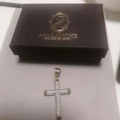 TU4576様　YG10K Avalanche クロス型ペンダント